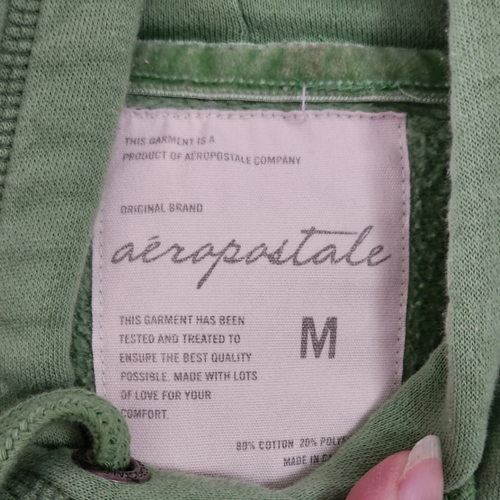 Aeropostale sweatshirt, size medium, color green - Picture 4 of 4